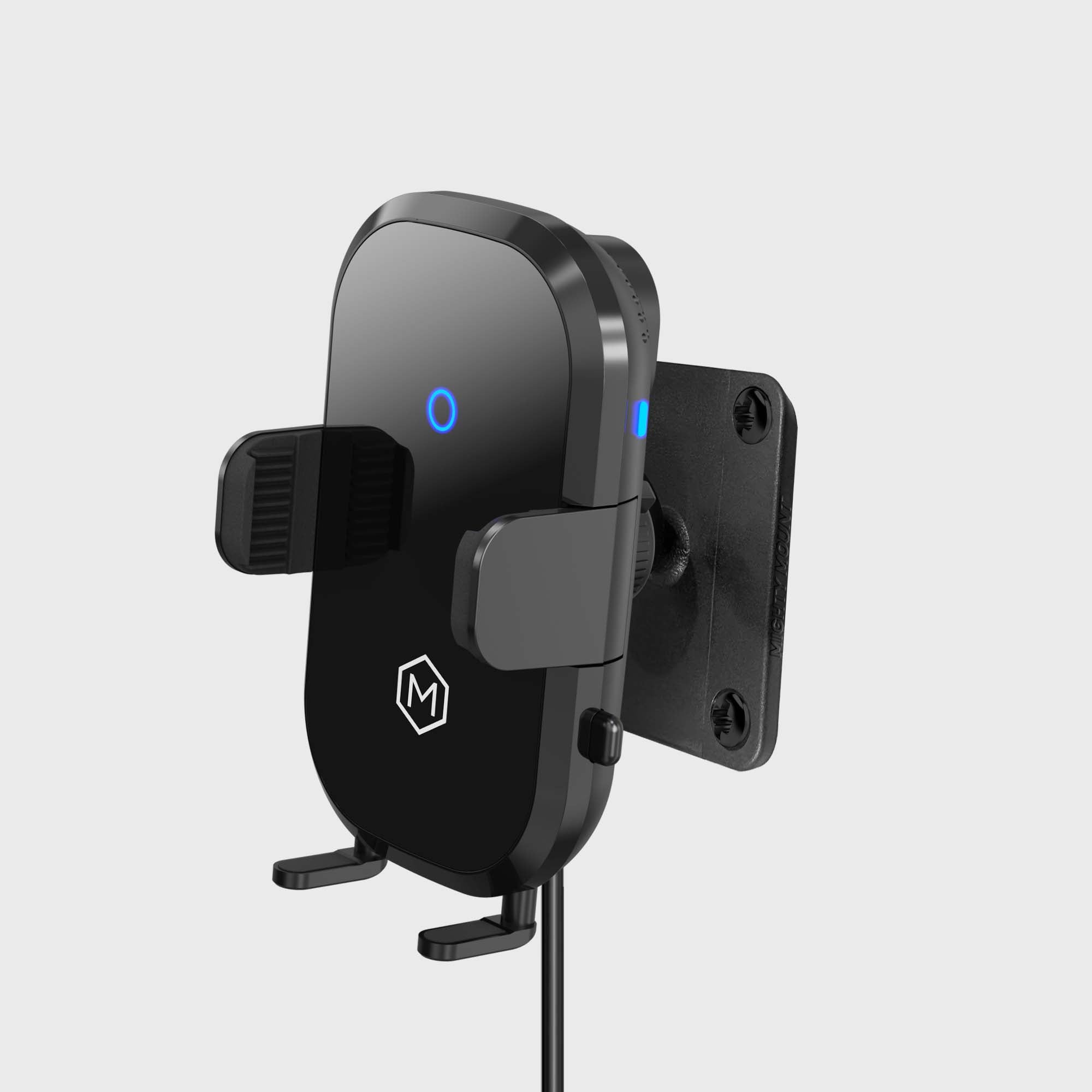 Auto Scan Fast Wireless Car Charger Mount with Drill Base AMPS Mounting Plate