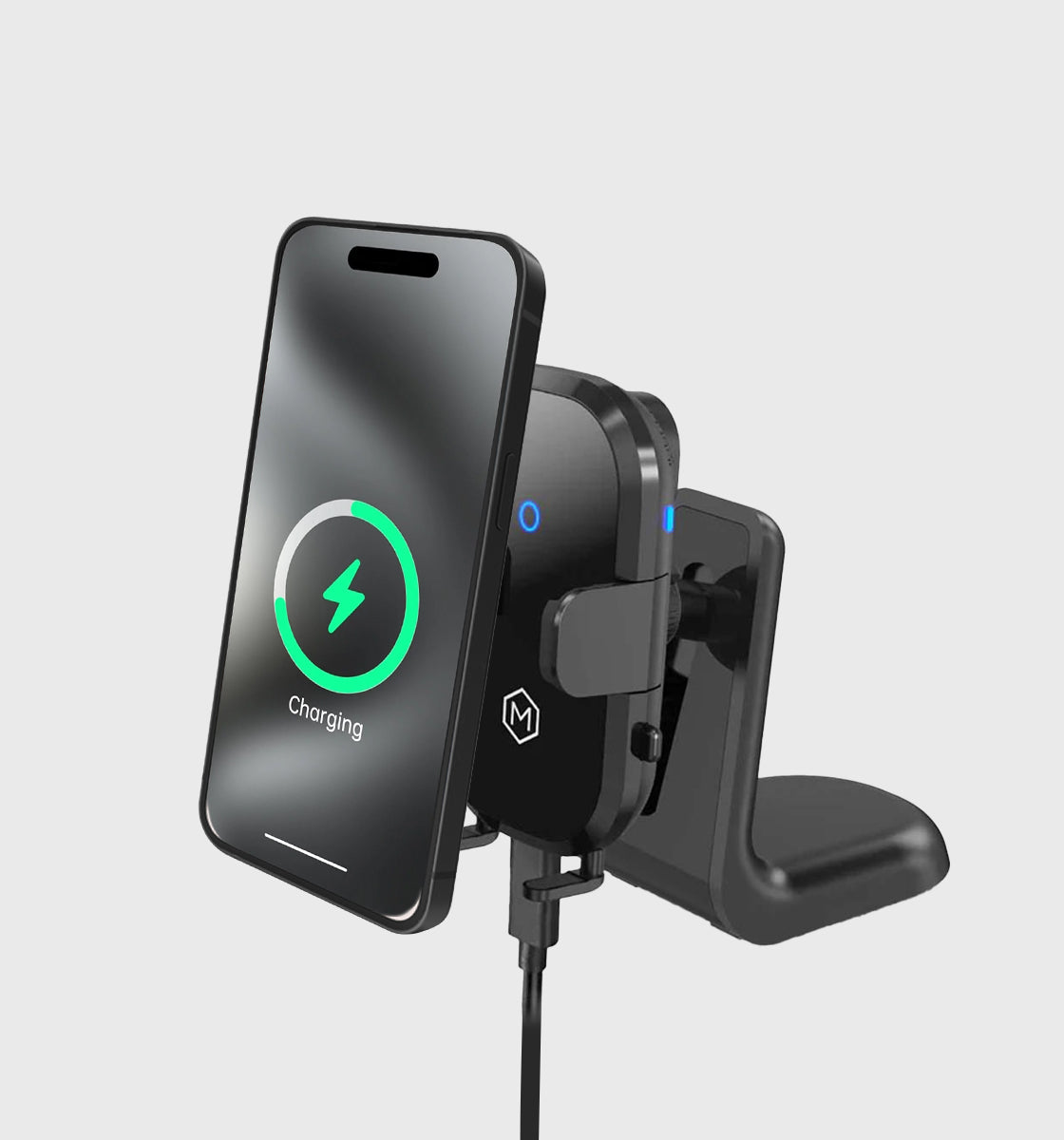 Auto Scan Fast Wireless Car Charger Mount For Vent & Dash