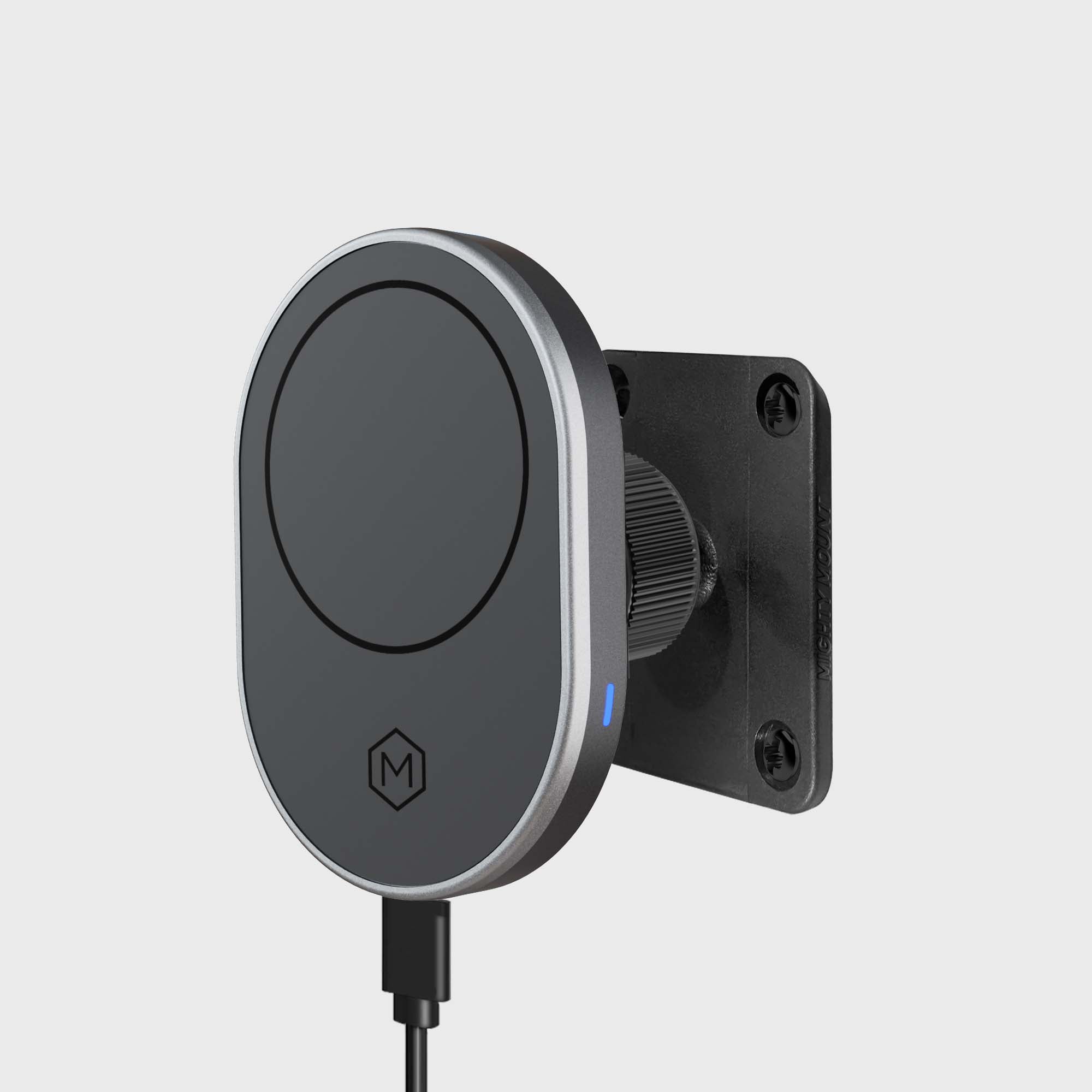 MagSafe Wireless Car Charger Mount with Drill Base AMPS Mounting Plate