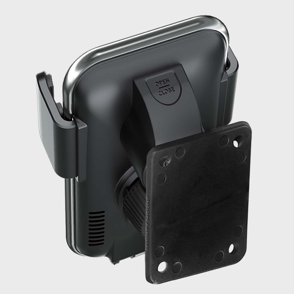 Auto Grip Fast Wireless Car Charger Mount With AMPS Plate - Qi-Certified